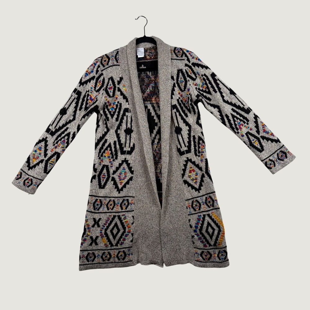 Northern Angel Cardigan Womens S Tribal Geometric Boho Southwest Festival Aztec